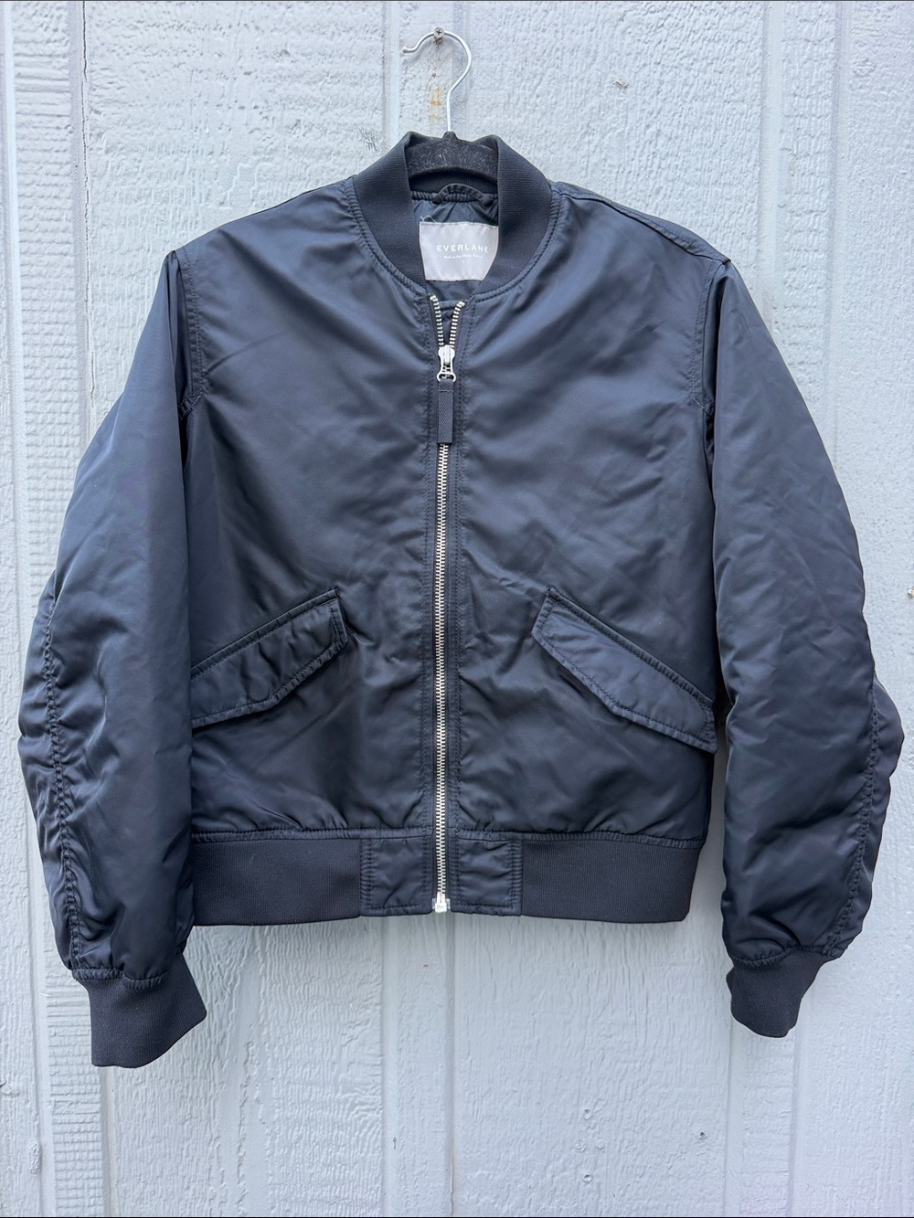 Everlane Women’s Black Bomber Jacket Size: S